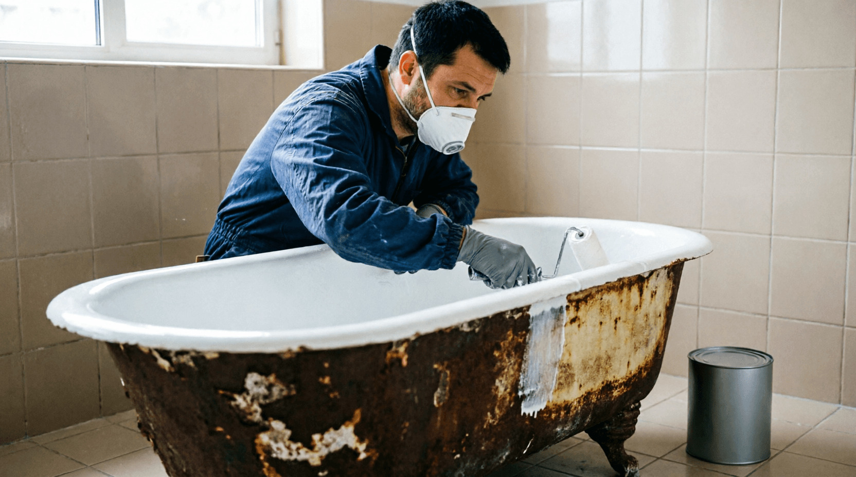 реставрация ванны эмалью
